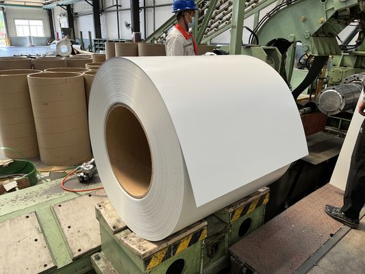 AZ150 / AZM150 PPGL RAL9003 Hoja de acero galvalume prepintada en bobinas