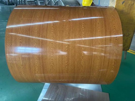 PVDF Printech bobina de color de grano de madera 50 años de garantía 3003H24 bobina de aluminio 0,80 * 1200 bobina recubierta de color
