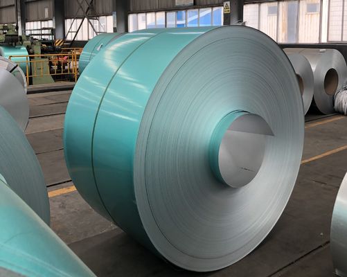 Color verde AFP Acero alucinado para baldosas metálicas recubiertas de piedra Espángulo regular 55% Bobina de acero alucinado Ancho regular 1M