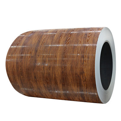Impresión de grano de madera bobina revestida de color PPGL bobina de acero Z275 PVDF DX51D