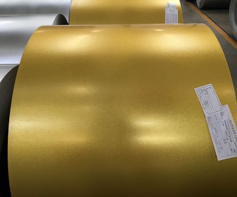 AZ70 Oro de Impresión Antifinger Hot Dip Galvalume Metal bobina GL 55% bobinas de ALU-ZINC G550/SCG570 grado de dureza completa
