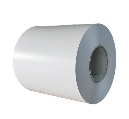 Blanco de tráfico 0,75 mm 1250 mm Z220 PPGI bobinas de recubrimiento de color pre pintadas DX51D para el panel de pared de techo de perfil