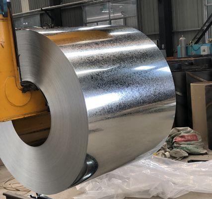 Z40 0,4 mm 1250 mm Gran brillante Spangle galvanizado en caliente bobinas de acero GI para puertas rodantes y cubierta de suelo DX51D