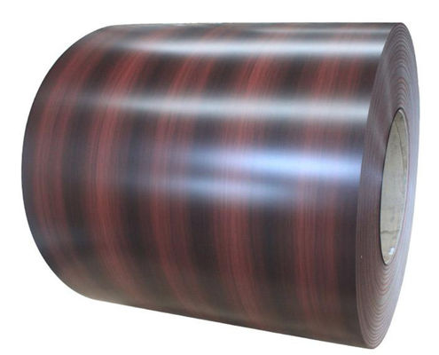 PVDF de madera de grano de color revestido de bobina de aluminio Z revestimiento 60-200 g/m2