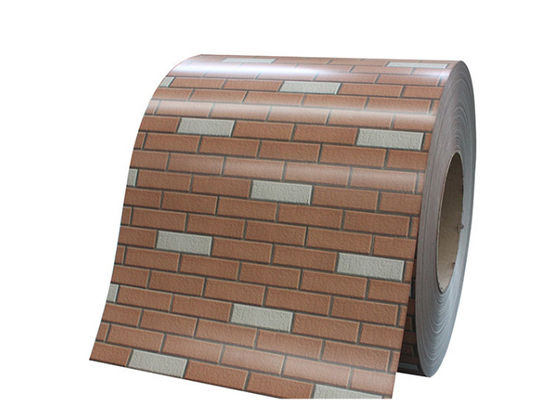 JIS G3321 0,45 mm Gran de ladrillo PPGI PPGL Prepintado Galvalume de acero de bobina de pared revestimiento de uso 20 años de garantía