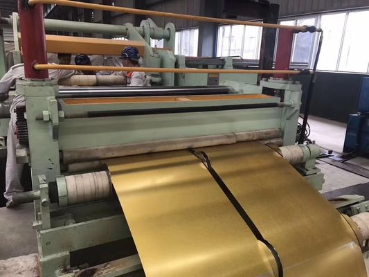 Color dorado AFP Impresión antifinger Galvalume Acero AuzincCoil A792M DX51D Regular Minimum Spangle Roof Tile Revestido con piedra