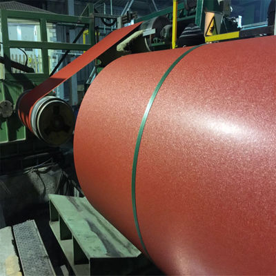 Pre-Pintura Matt Color Coated Textured Steel Coils Z220 Galvanizado Base Metal 20 años de garantía Beckers Poliéster