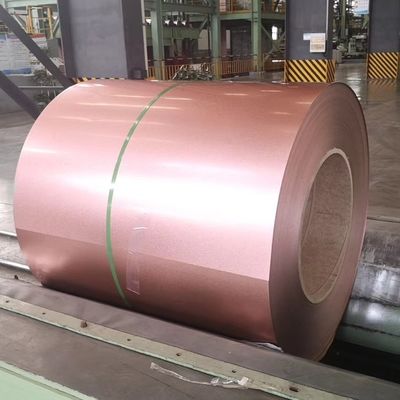 1200 mm AZ120 GL Galvalume 55% ALU bobinas de zinc rosa dorado Impresión anti-dedo