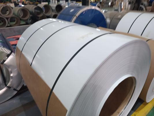 26 28 Medida 0,43*914 mm Gi Prepintado Galvanizado Galvalume bobina de la hoja Dx51d Dx52D Dx53D Zinc Revestido con 25 micrones de pintura μm