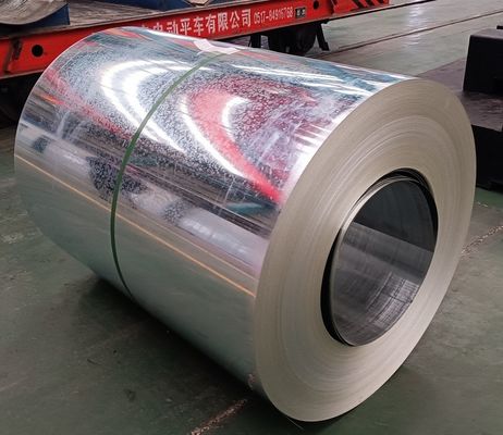 40-275G/M2 Zinc recubrido G90 Dx51d Dx52D Dx53D Rollo de acero bobina de acero galvanizado 20 calibre DIP caliente Regular Spangle Full Hard