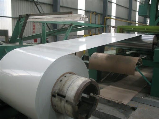 AZM150+/-20 PPGL RAL9003 Single White PPAL CS-B paneles de techo corrugados azulejos de hoja de color bobina pre-pintado acero alucinado