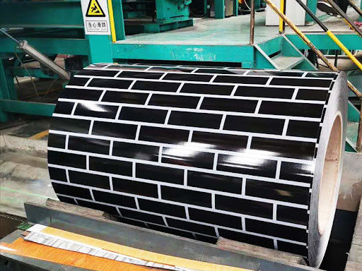 Impresión de grano de piedra bobina de color 3003H24 bobina de aluminio PVDF bobina de madera de grano de madera 50 años de garantía bobina recubierta de color