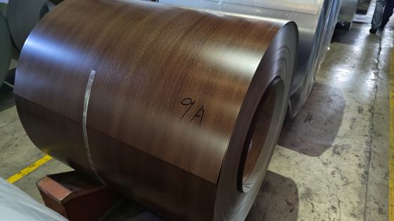 40 años de garantía HDP madera de grano de acero de chapa metálica utilizada para revestimiento de fachada 26 Ga