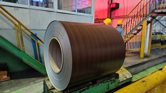 Printech Grano de madera 0,80 mm 3003H26 bobinas de hojas de aluminio utilizadas para edificios residenciales