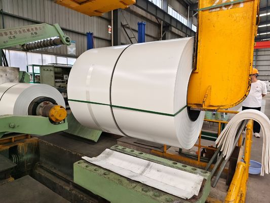 40 años de garantía recubierto de color RAL pre-pintado bobina de acero para Z275 galvanizado AZ150 placa base galvanizado